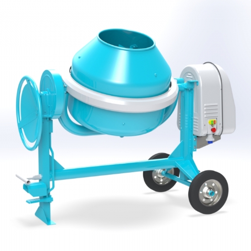 Electric concrete mixer 260 lt - C 320 of Concrete mixers | Traditional transmission line by OMAER